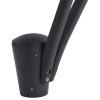 Post top round garden light with optical lens and toughened glass IP66 60W