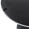 Post top round garden light with optical lens and toughened glass IP66 60W