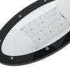 Post top oval-shaped garden light with optical lens and toughened glass IP66 60W