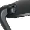Post top oval-shaped garden light with optical lens and toughened glass IP66 60W