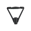 Post top oval-shaped double arms garden light with optical lens and toughened glass IP66 60W