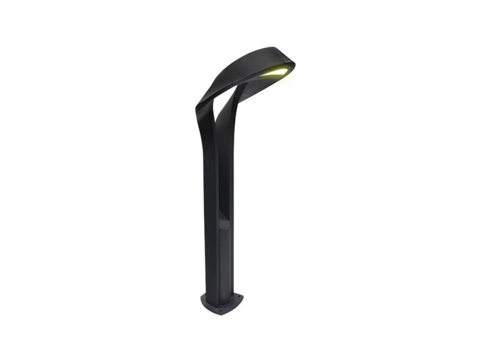 12W Bollard light with modern design by flower shape IP65