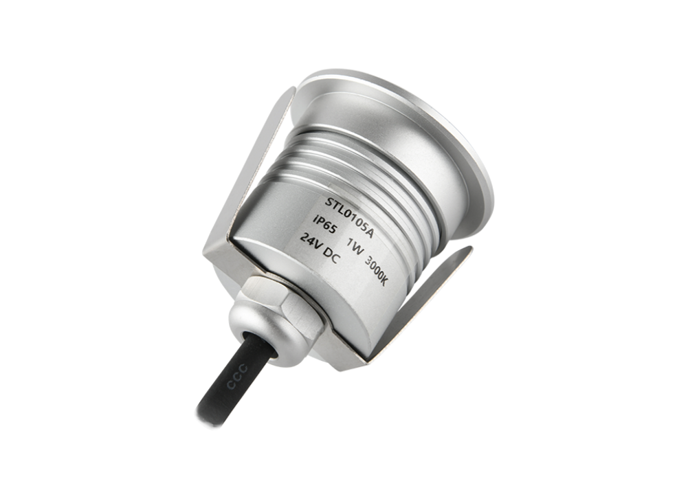 1W Step lights with round surface and IP67