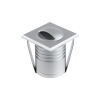 1W Step lights with square surface with 50% output and IP67