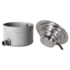 9W/18W Underwater light stainless steel SS316 with IP68 and cylindrical hood