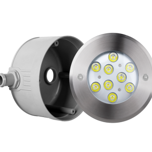 9W/18W Underwater light stainless steel SS316 with IP68 and cylindrical hood